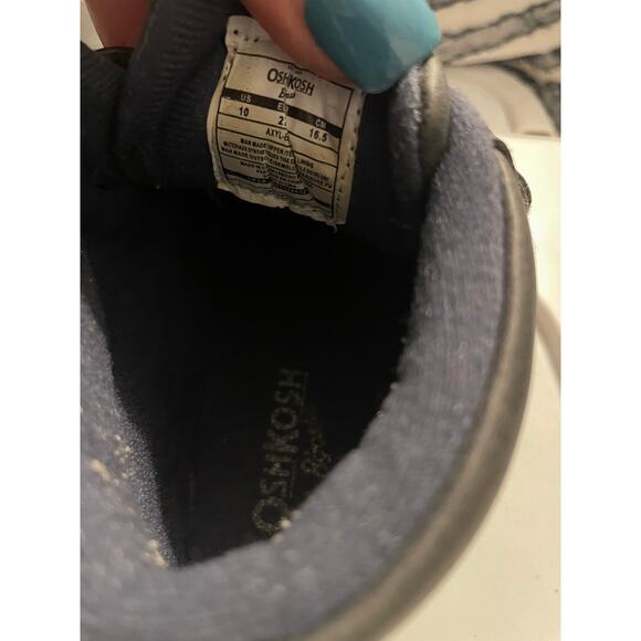 Osh Kosh gray construction 'work' boots & gymboree slip on casual shoes boys 10 - Picture 8 of 8